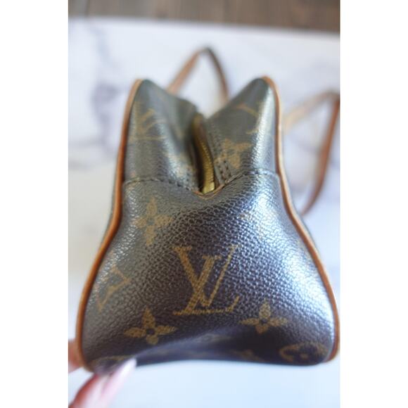 Vintage Louis Vuitton Shoulder Bag Womens Monogram Canvas Purse France 90s - Picture 6 of 16
